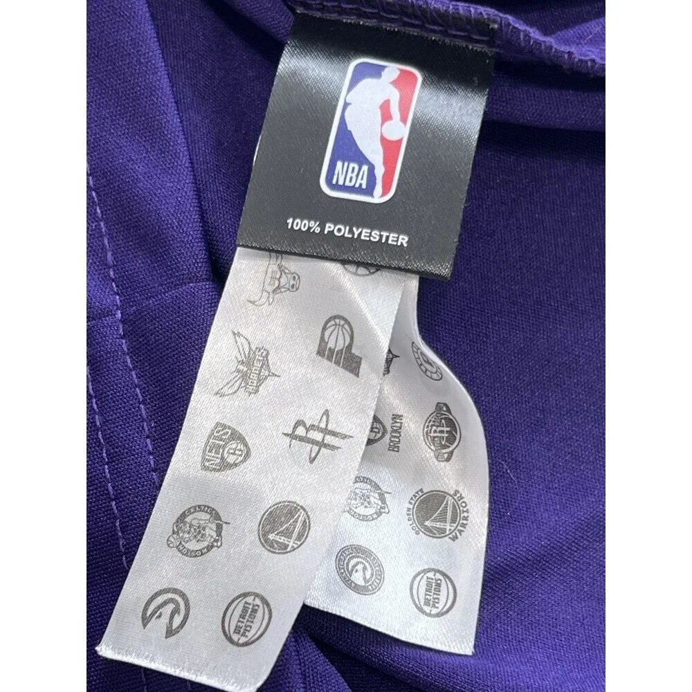 Phoenix Suns NBA Purple Tee Shirt Short Sleeves Size Large Devin Booker #1